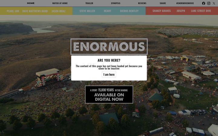 Screenshot of enormousmovie.com