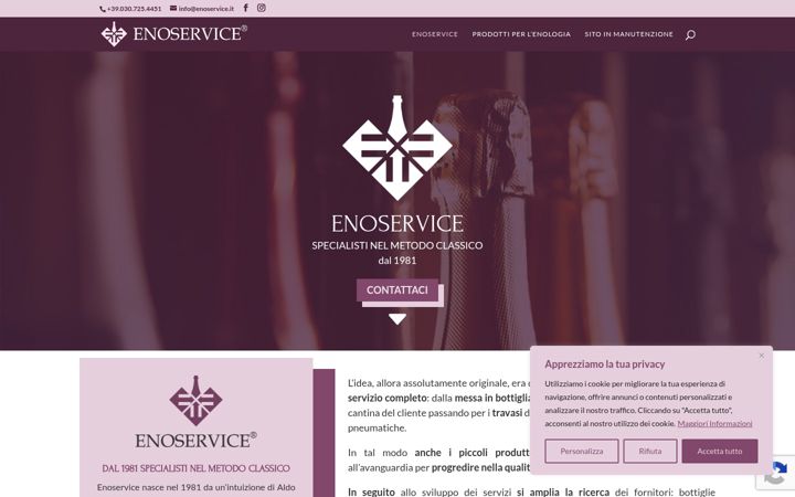 Skjermbilde av enoservice.it