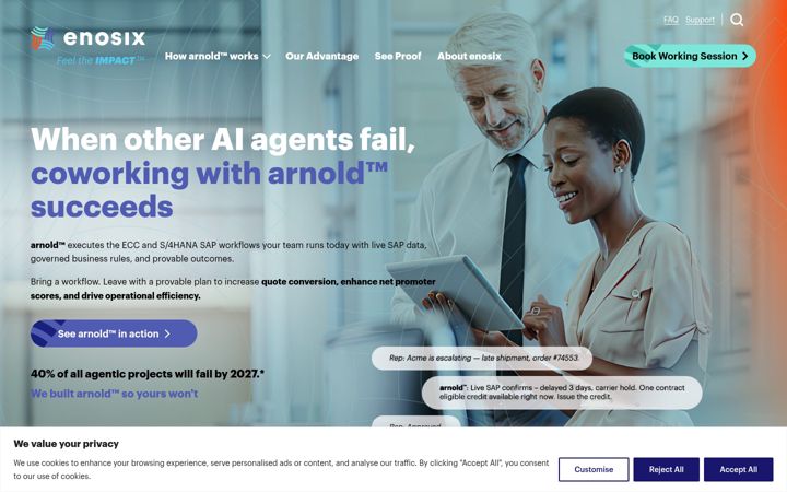 Screenshot of enosix.com