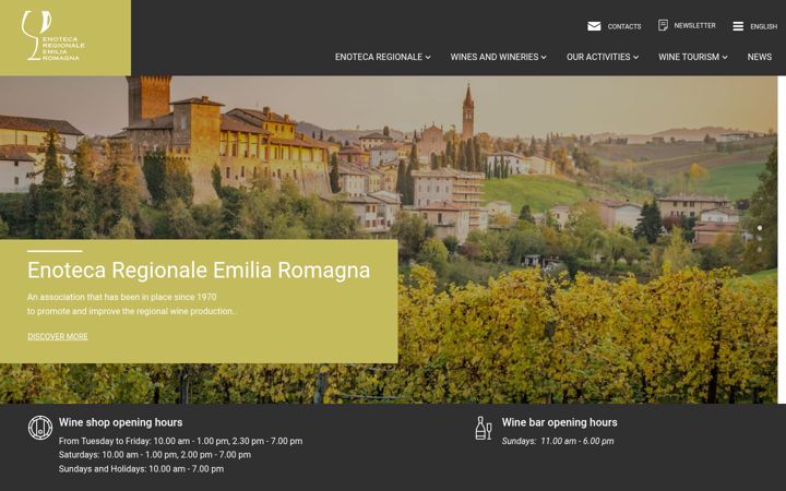 Posnetek zaslona enotecaemiliaromagna.it