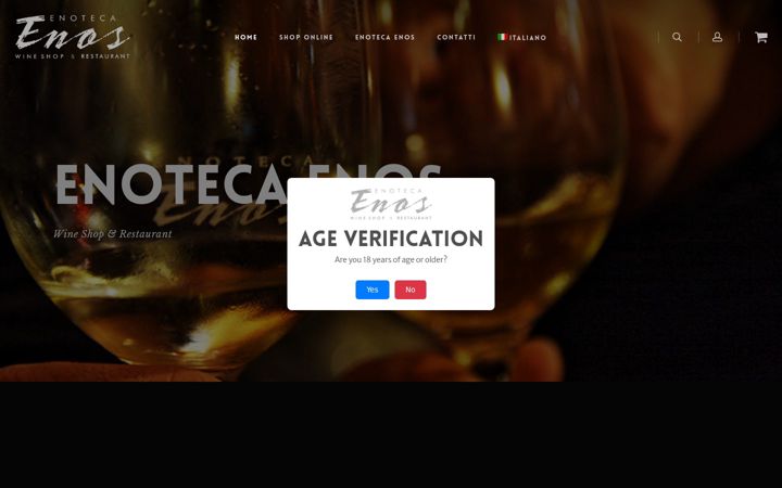 Screenshot of enotecaenos.com