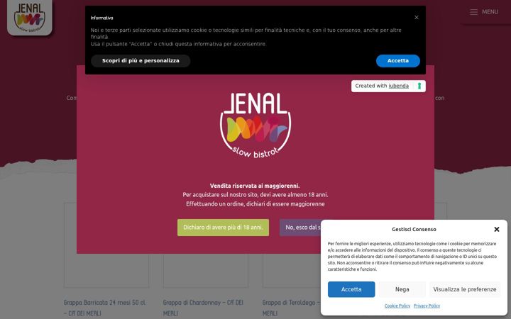 Screenshot of enotecatrentino.it