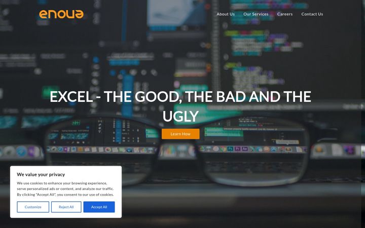 Screenshot of enoua.co.uk