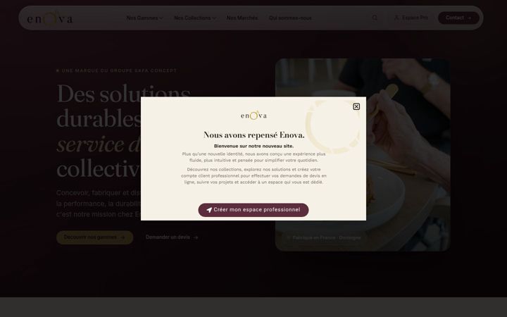 Screenshot of enova-france.fr