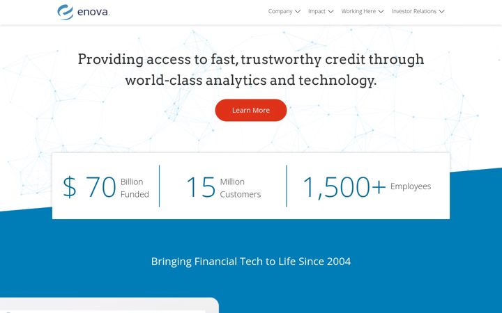 Screenshot of enova.com