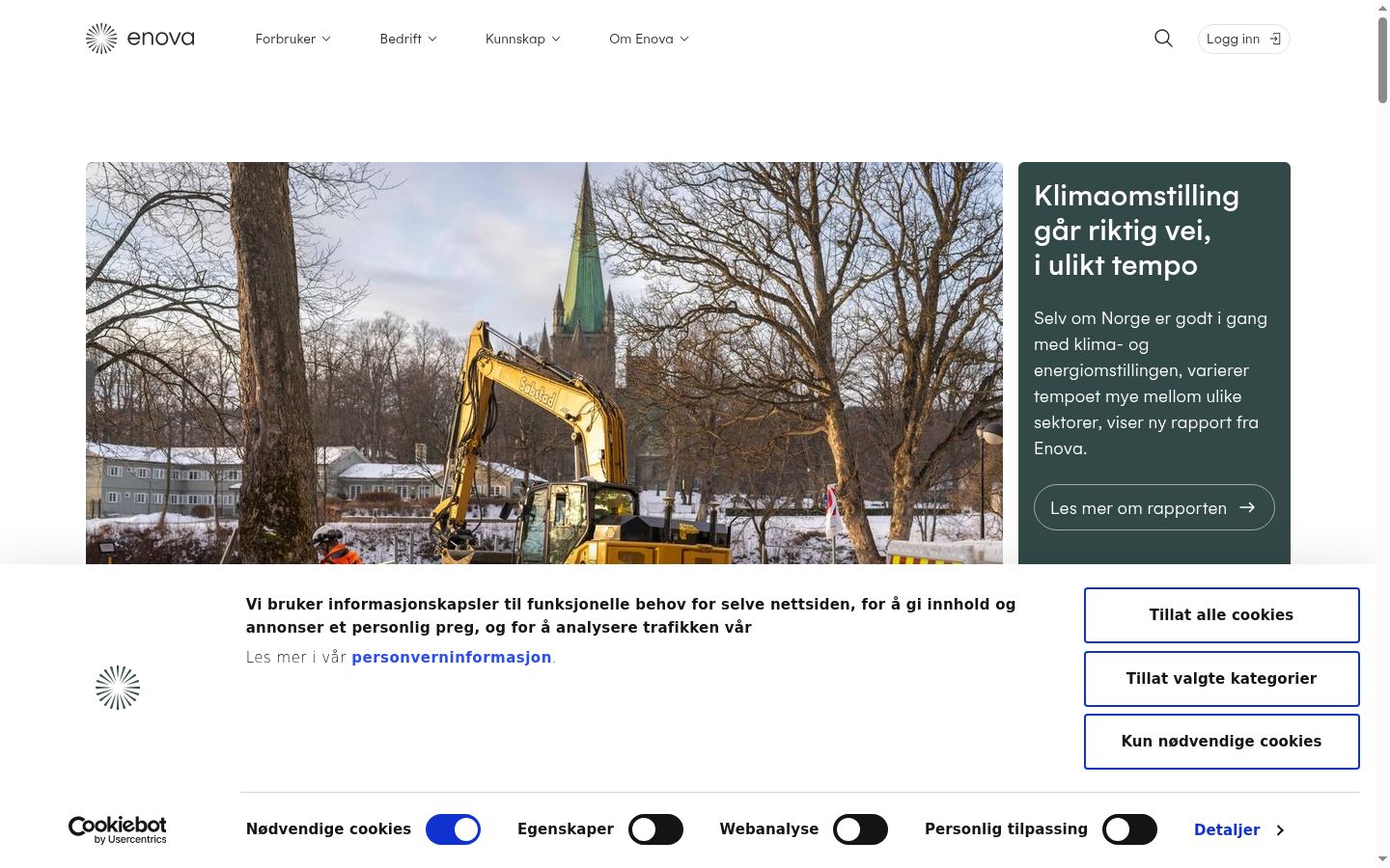 Ekrānuzņēmums ar piekrišanas baneri, kas tika rādīts pirms jebkādas mijiedarbības