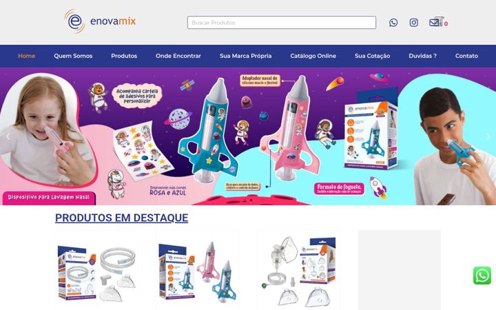 Captură de ecran a enovamix.com.br