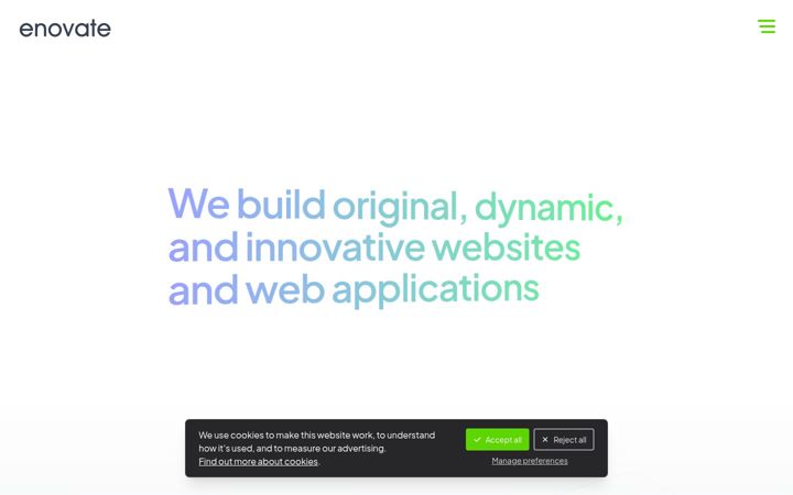 Screenshot of enovate.co.uk