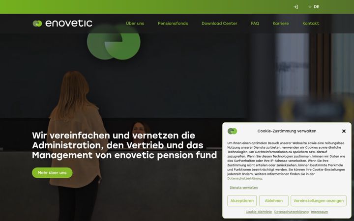 Screenshot of enovetic.com