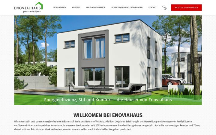 Ekraanipilt saidist enoviahaus.de