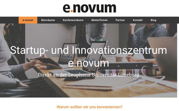 Screenshot di enovum-lueneburg.de