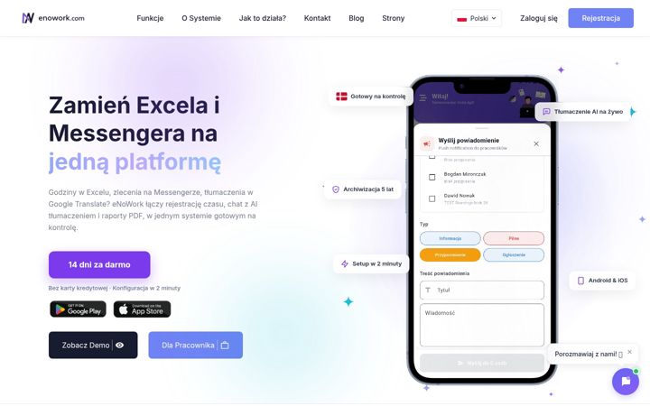 Screenshot of enowork.com