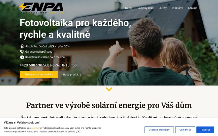 Captura de ecrã de enpa.cz