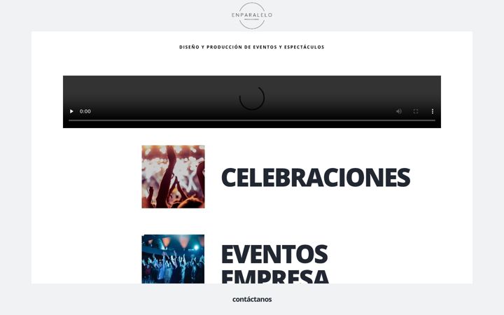 Screenshot of enparaleloproducciones.com