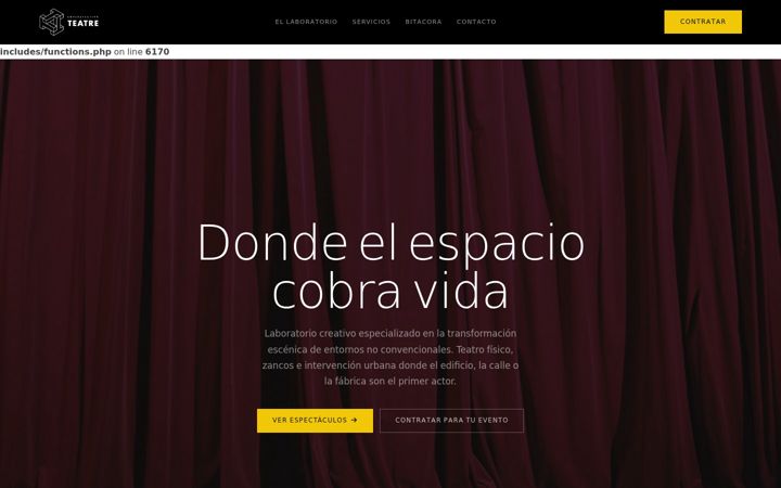 Screenshot of enperspectivateatre.com