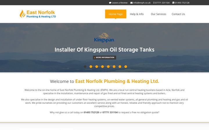 Screenshot of enph.co.uk