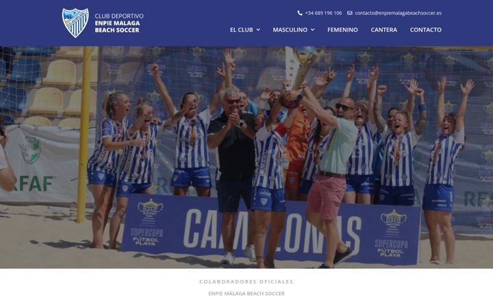Capture d'écran de enpiemalagabeachsoccer.es