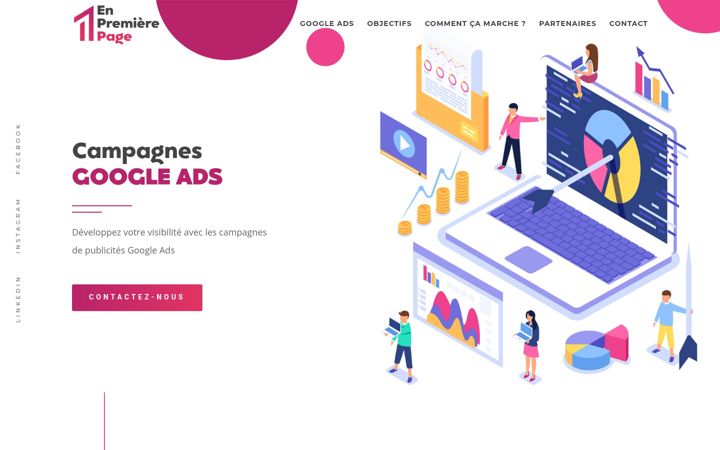 Screenshot of enpremierepage.fr