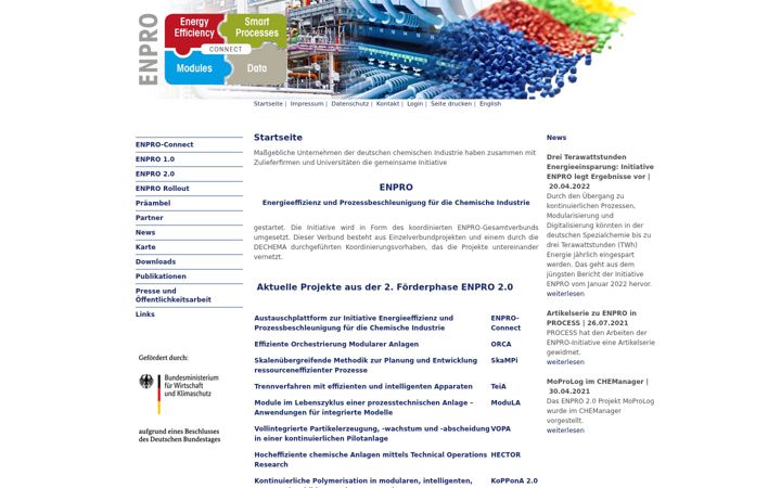 Screenshot of enpro-initiative.de