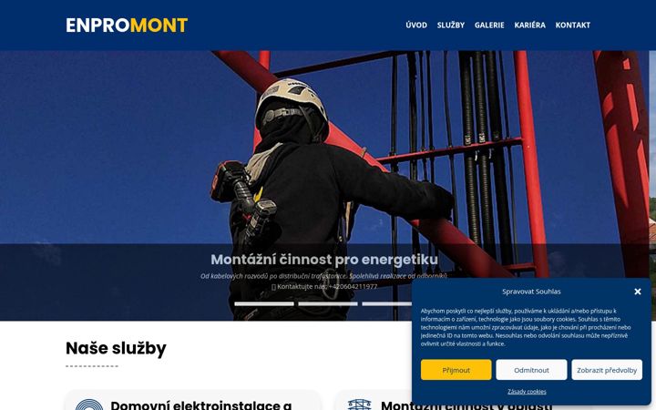 Screenshot of enpromont.cz