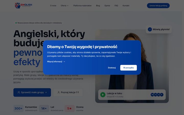 Screenshot of enqlish.pl