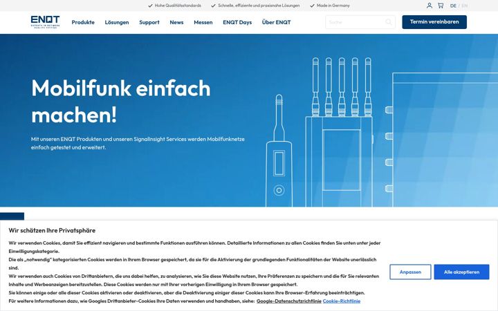 Screenshot of enqt.de
