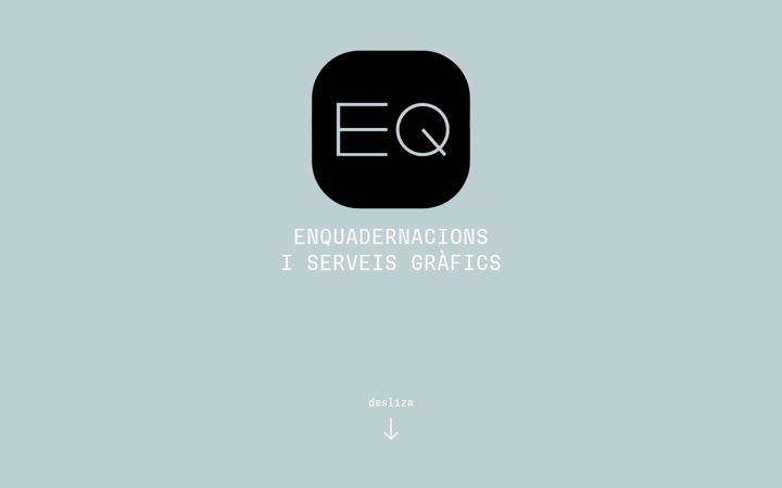 Screenshot of enquadernacions.cat