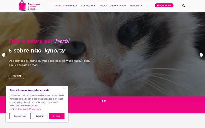 Captură de ecran a enquantohouverchance.org