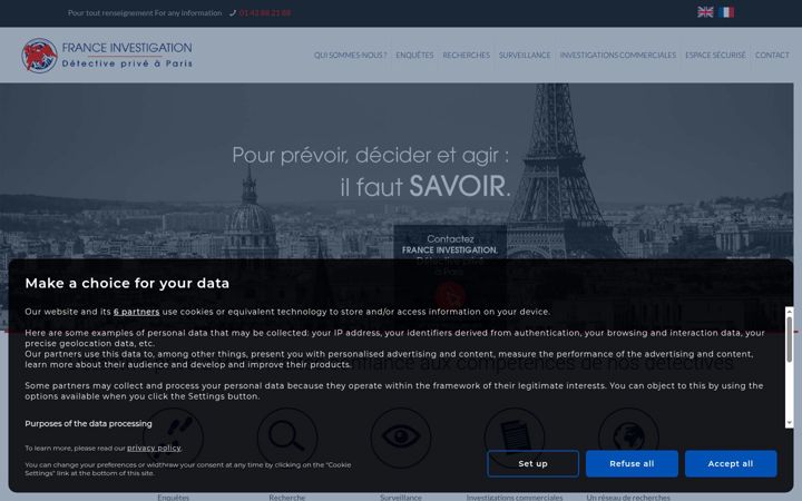 Screenshot of enquete-detective.fr
