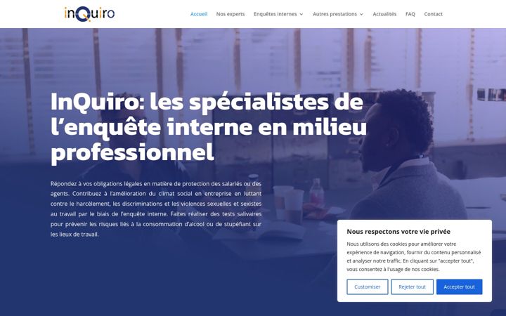 Screenshot of enquete-interne.fr