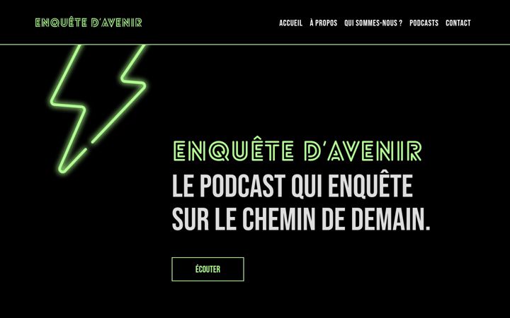 Screenshot of enquetedavenir.com