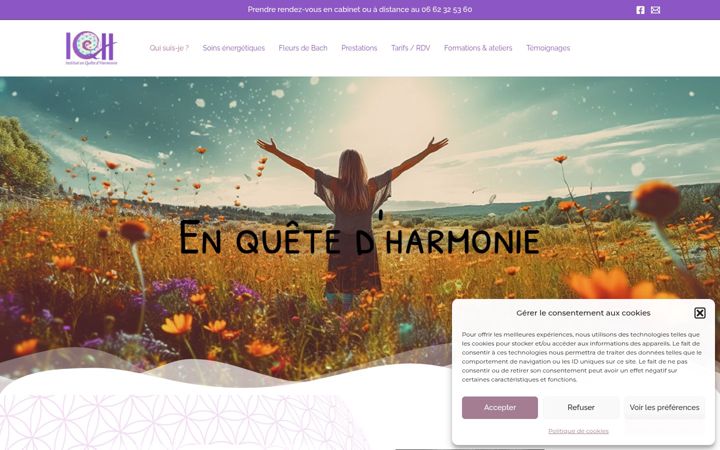 Screenshot of enquetedharmonie.fr