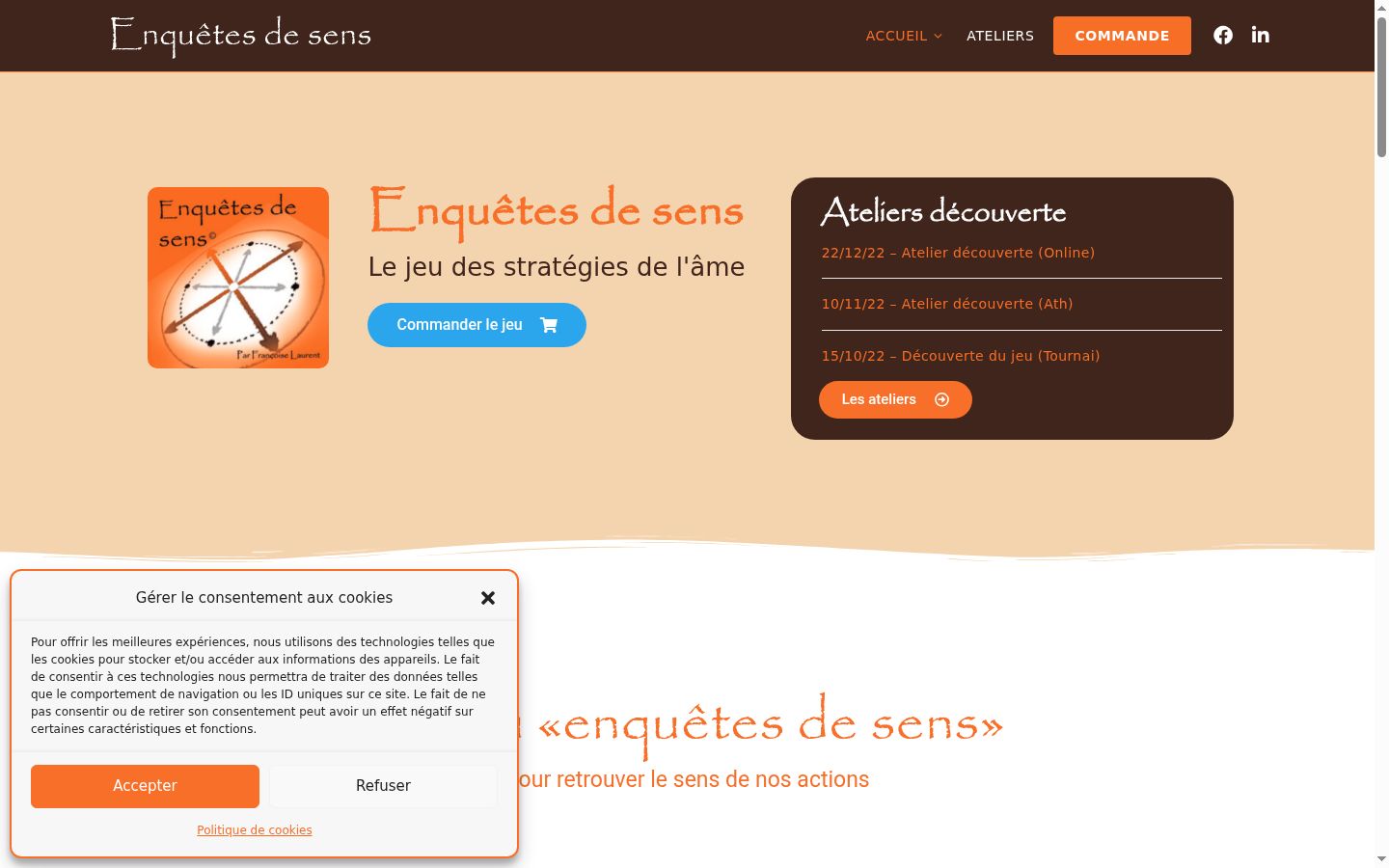 Screenshot tal-banner tal-kunsens muri qabel kwalunkwe interazzjoni