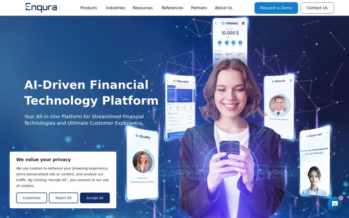 Screenshot of enqura.com