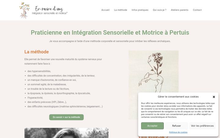 Screenshot of enracineetvous.fr