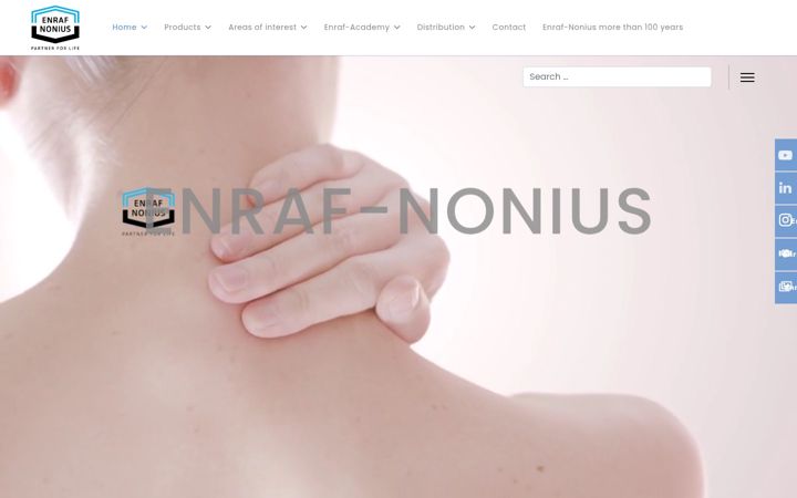 Screenshot of enraf-nonius.nl