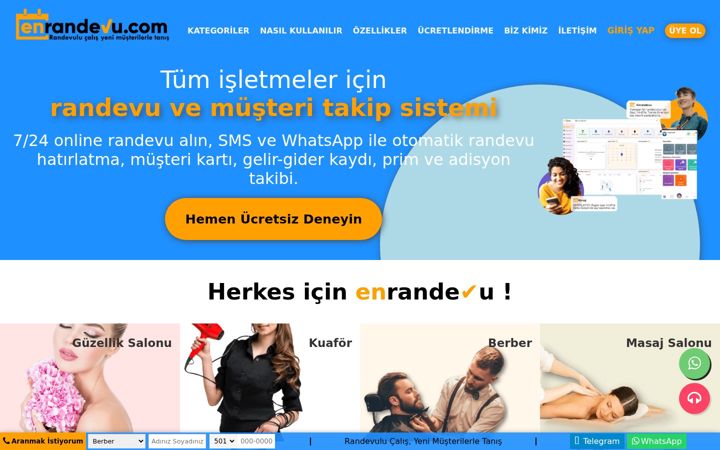 Screenshot of enrandevu.com