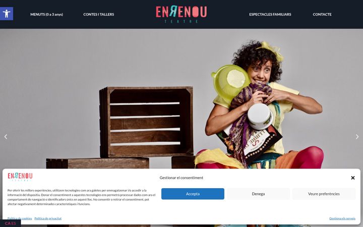 Screenshot of enrenouteatre.com