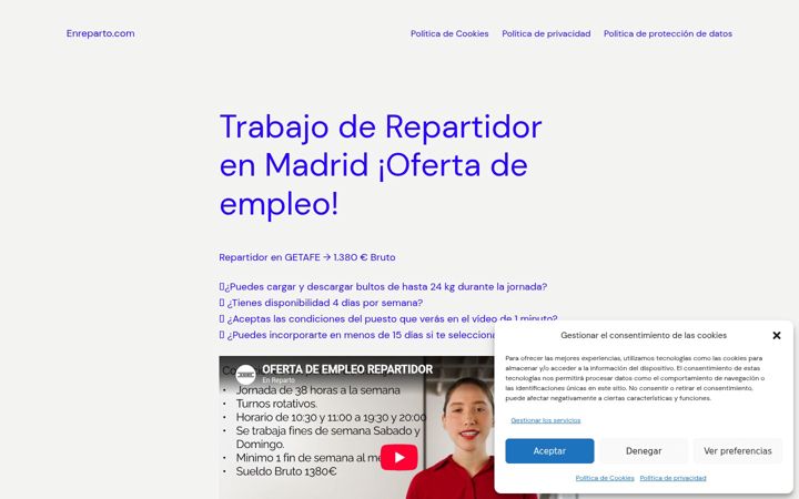 Screenshot of enreparto.com