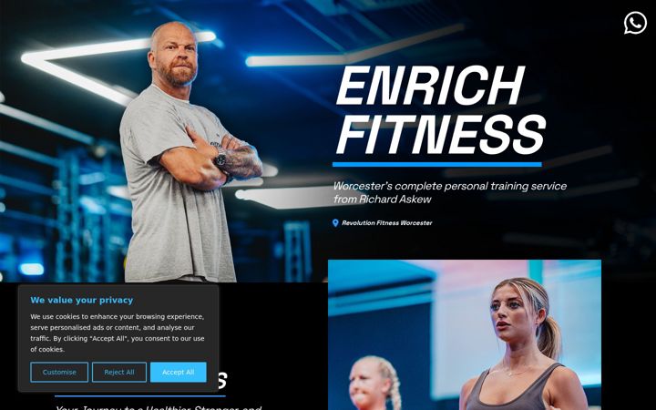 Capture d'écran de enrichfitness.uk