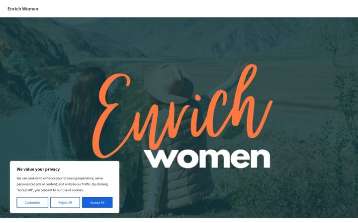 Screenshot of enrichwomen.co.uk