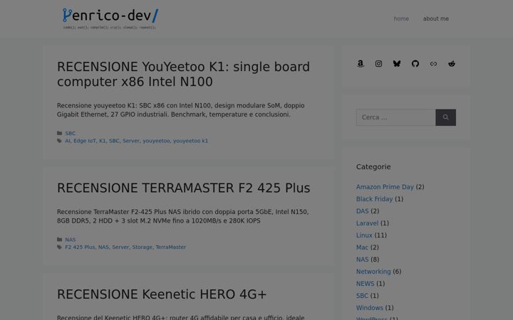 Screenshot of enrico-dev.com