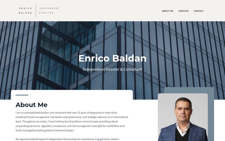 Screenshot of enricobaldan.com