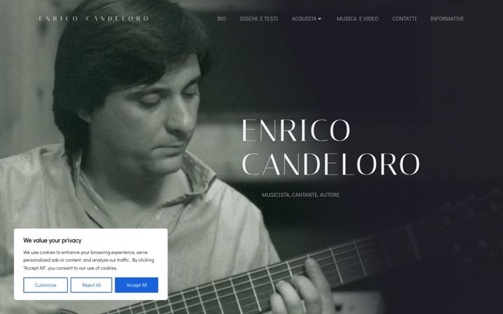Screenshot of enricocandeloro.com