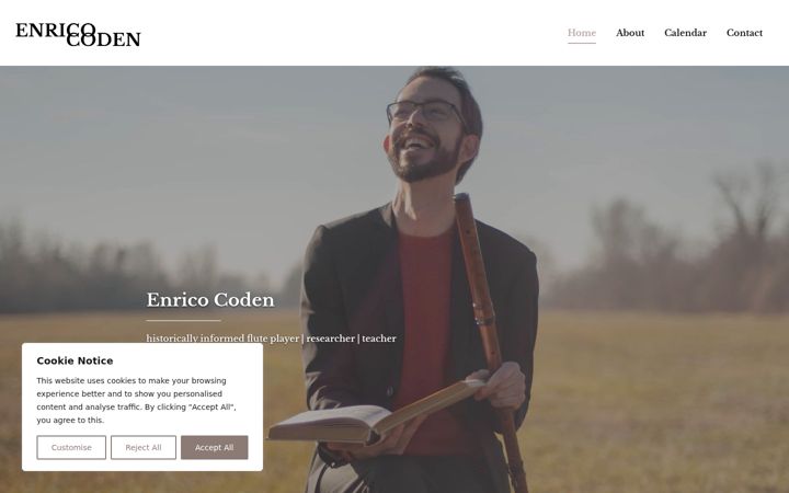 Screenshot of enricocoden.com