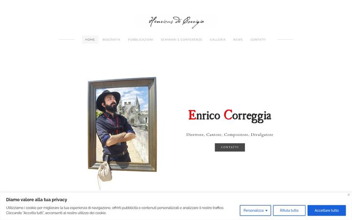 Captura de ecrã de enricocorreggia.net