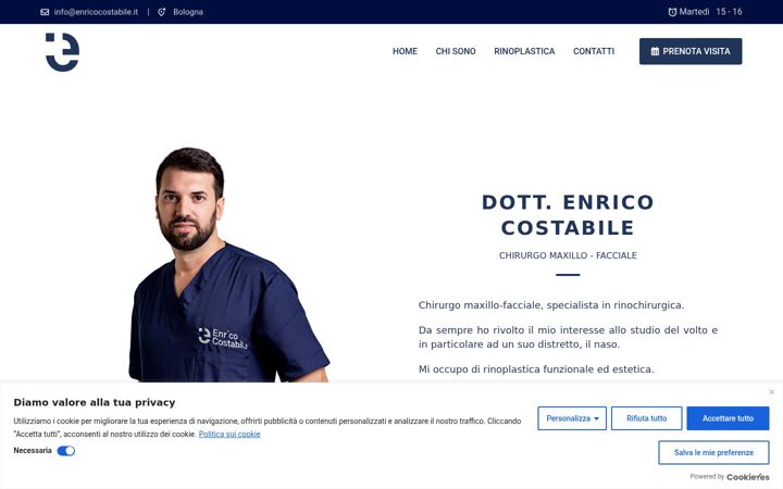 Screenshot of enricocostabile.it
