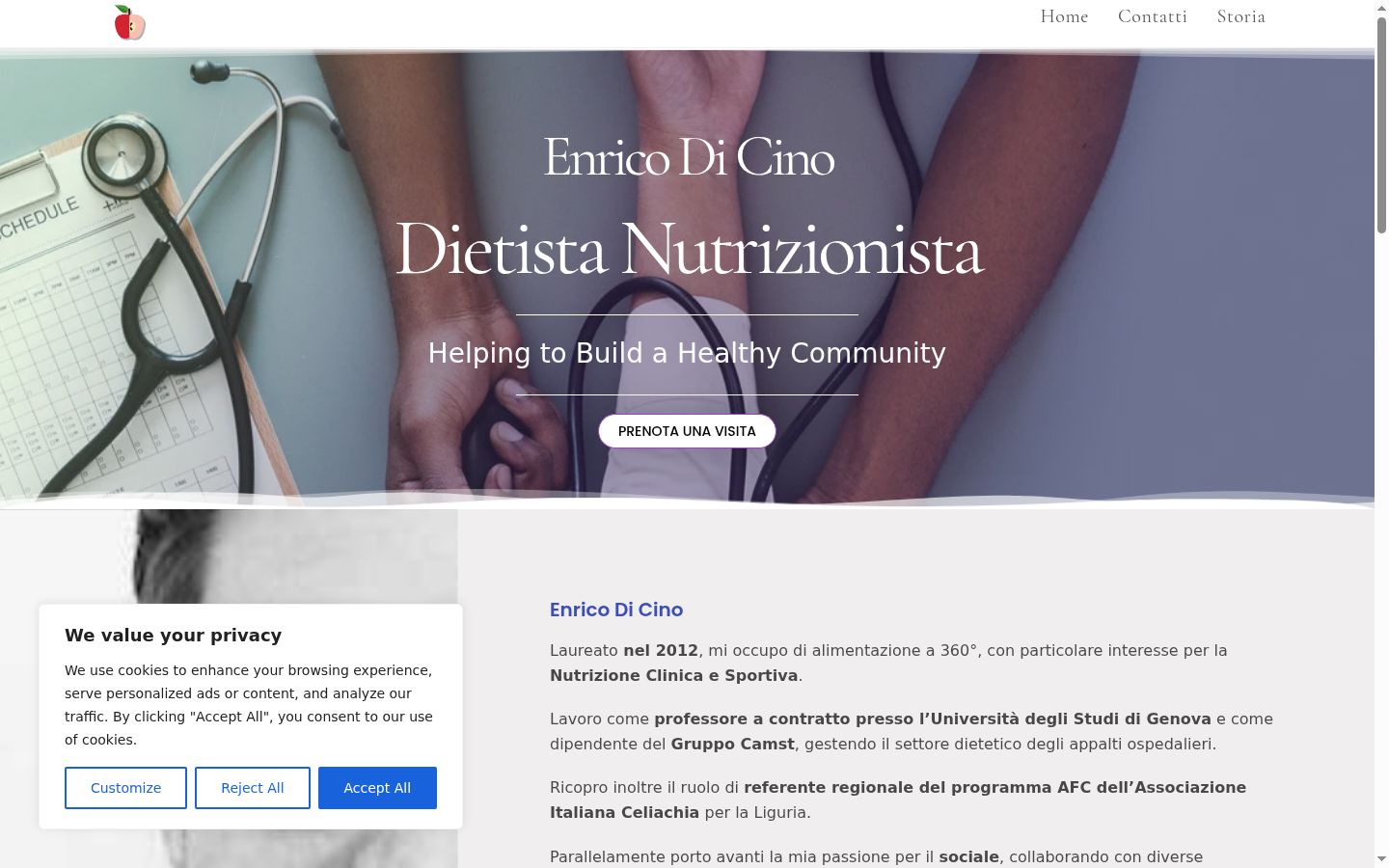 Captură de ecran a bannerului de consimțământ afișat înainte de orice interacțiune
