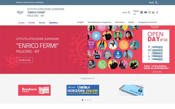 Screenshot of enricofermipolicoro.it