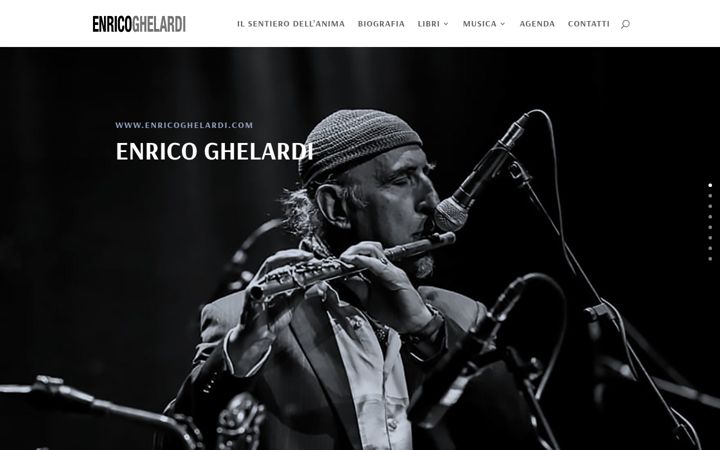 Captură de ecran a enricoghelardi.com